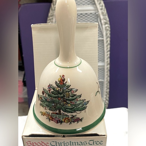 SPODE CHRISTMAS TREE DINNER BELL BRAND NEW IN BOX - Picture 6 of 10